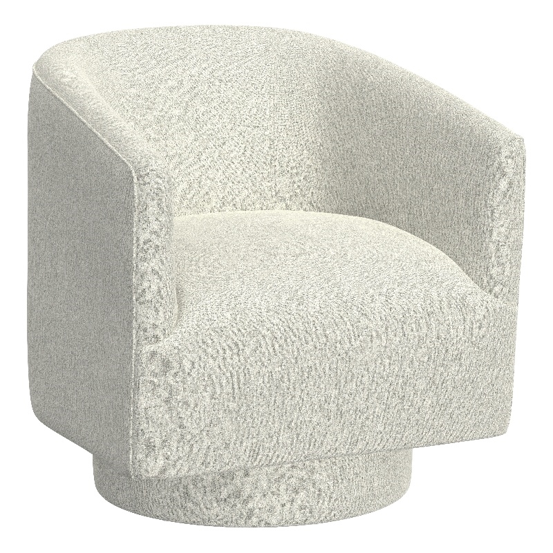 White Swivel Accent Chair