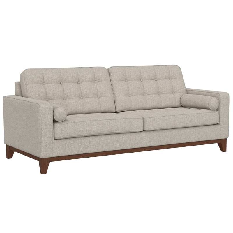 Beige Sofa with 2 Bolster Pillows