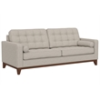 Beige Sofa with 2 Bolster Pillows