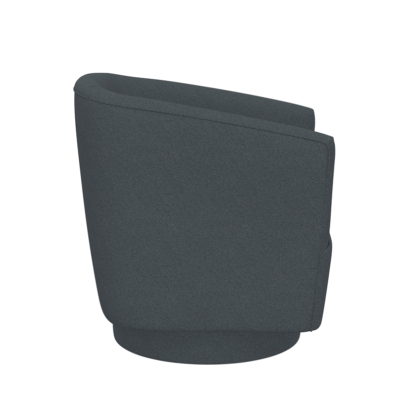 Blue Contemporary Swivel Accent Chair
