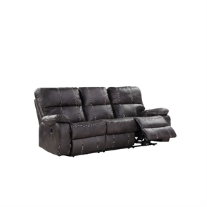 Gray Rustic Contemporary Power Reclining Sofa