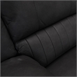 Black Reclining Sofa with Motion Lever