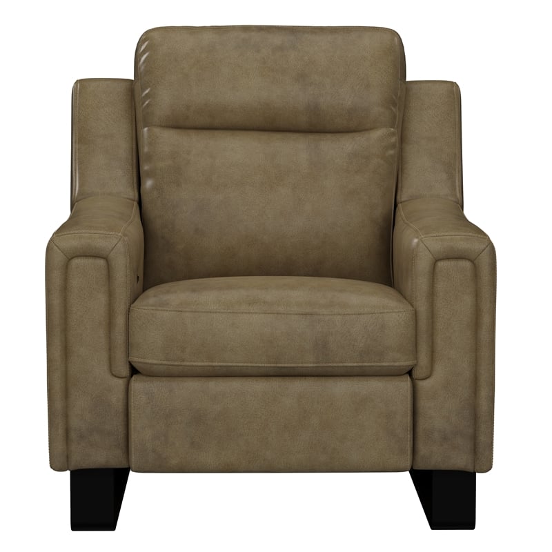 Brown Leather Power Recliner