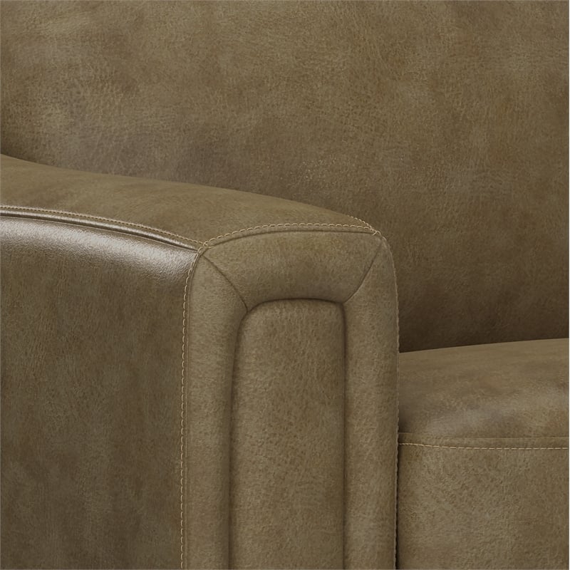 Brown Leather Power Recliner