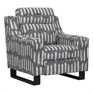 Black Contemporary 36&quot Wide Power Recliner
