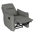 Gray Contemporary Manual Recliner