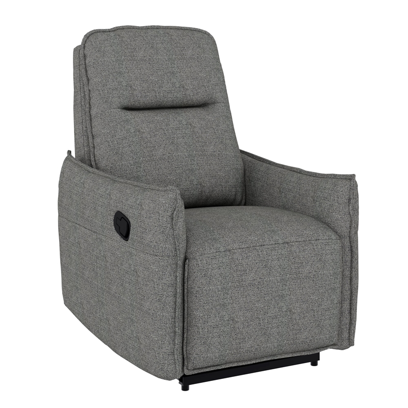 Gray Contemporary Manual Recliner