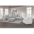 Gray Storage Ottoman withTufting and Hidden Storage