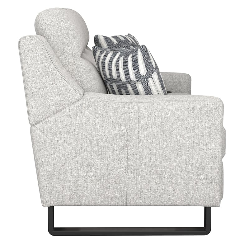 Wallace & Bay Cream Upholstered Dual Power Sofa