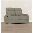 Wallace & Bay Tan Manual Reclining Loveseat