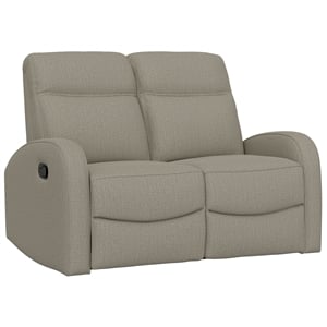 Wallace & Bay Tan Manual Reclining Loveseat