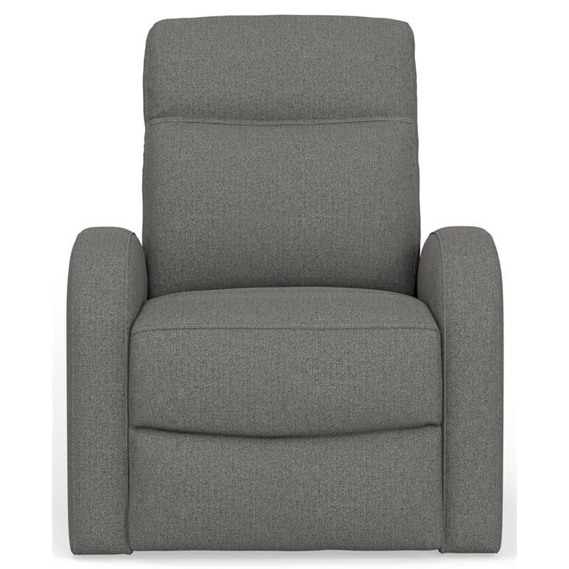 Gray Upholsterded Rocker Recliner