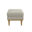 Wallace & Bay Gray Mid-Century Modern Chair Ottoman
