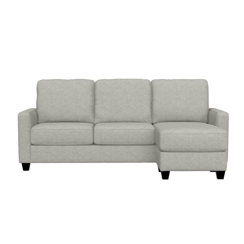 Gray Reconfigurable Chaise Sectional with USB Charging
