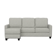 Gray Reconfigurable Chaise Sectional with USB Charging