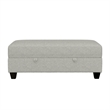 Wallace & Bay Fabric Storage Ottoman in Beige