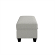 Wallace & Bay Fabric Storage Ottoman in Beige