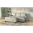 Wallace & Bay Fabric Storage Ottoman in Beige