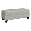 Wallace & Bay Fabric Storage Ottoman in Beige