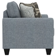 Blue Smooth Weave Loveseat
