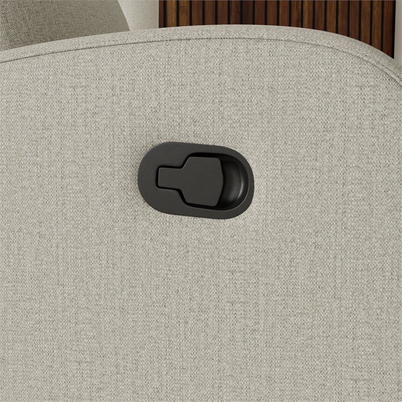 Tan Rocker Recliner with Manual Reclining