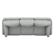 Gray Power Reclining Sofa with Hidden Storage