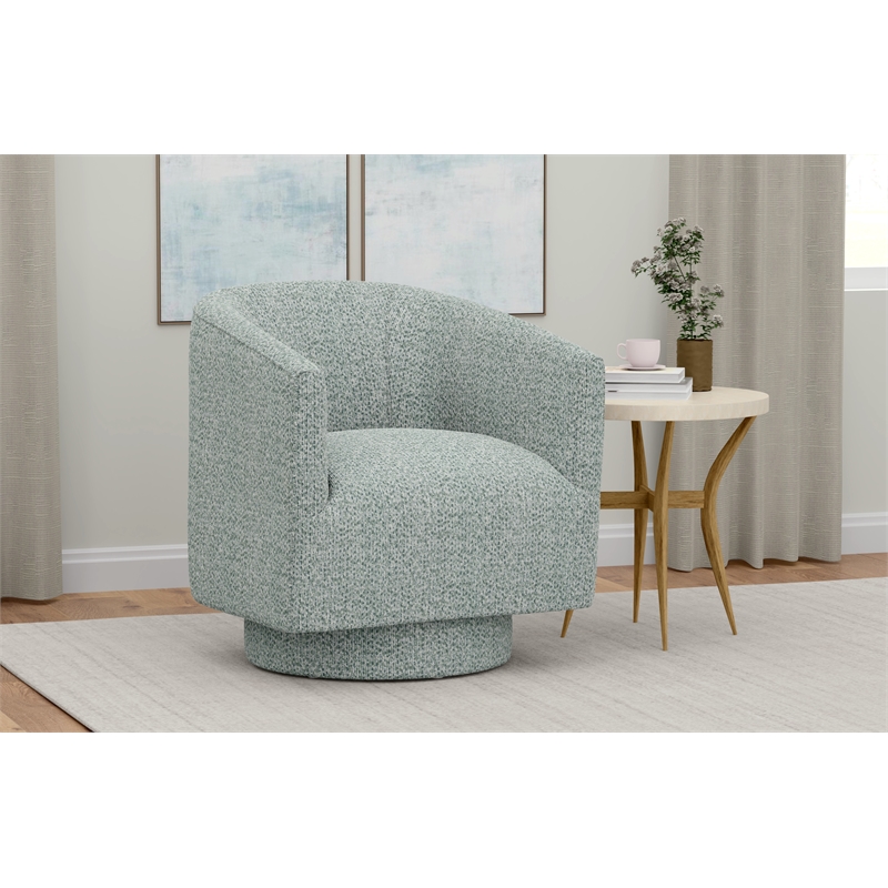Blue Swivel Accent Chair