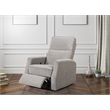 Beige Transitional Swivel Gliding Recliner