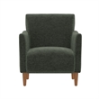 Green Chenille Transitional Swivel Accent Chair