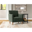 Green Chenille Transitional Swivel Accent Chair