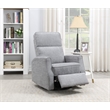 Gray Transitional Swivel Gliding Recliner