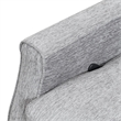 Gray Transitional Swivel Gliding Recliner