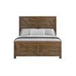 Brown Rustic Pine King Bed