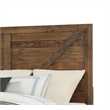 Brown Rustic Pine King Bed