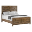 Brown Rustic Pine King Bed
