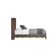 Wallace & Bay Rustic Full Wood Bookcase Bed in Brown