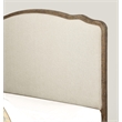 Wallace & Bay White Rustic Upholstered King Bed