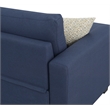 Wallace & Bay Blue Reversible Pop-Up Sleeper Sectional Sofa with Storage Chaise