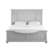 Gray Coastal Queen Panel Bed