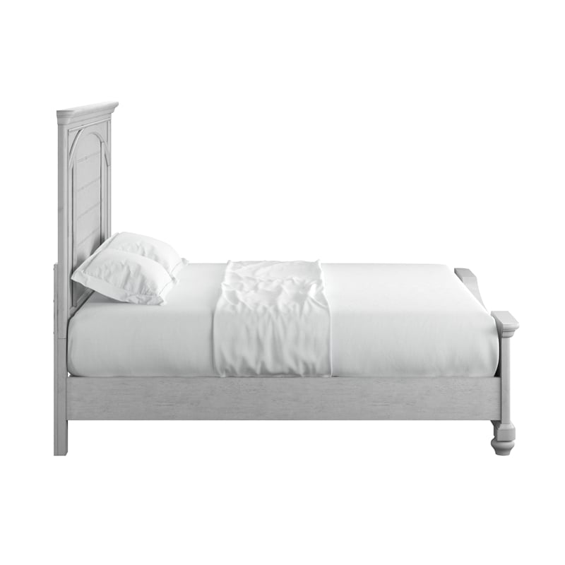 Gray Coastal Queen Panel Bed