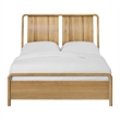 Wallace & Bay Solid Hickory Queen Bed in Brown