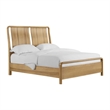 Wallace & Bay Solid Hickory Queen Bed in Brown