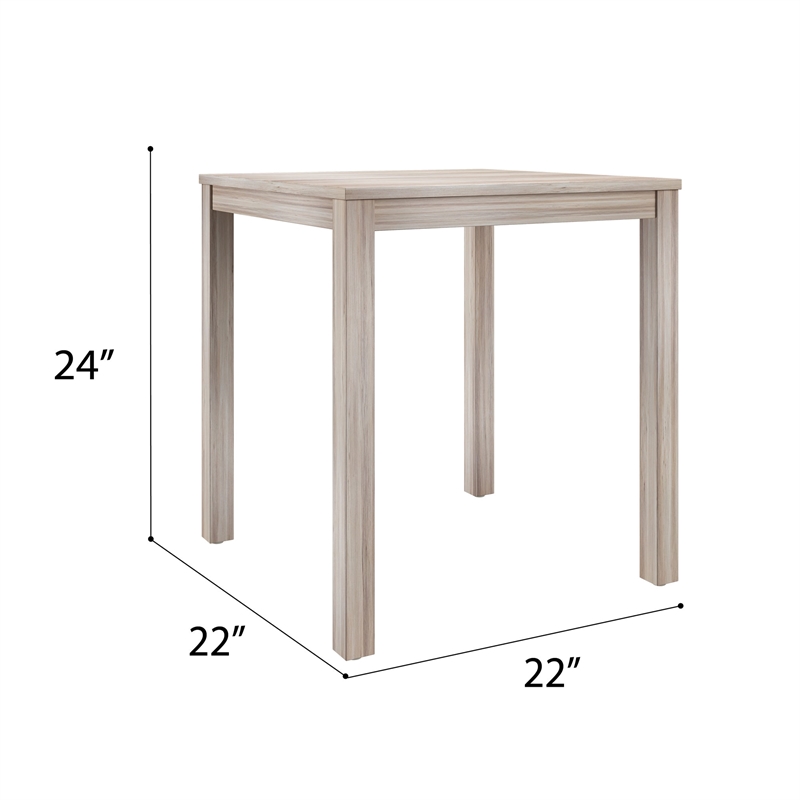 Wallace & Bay Wood End Table in Beige (Set of 2)