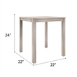 Wallace & Bay Wood End Table in Beige (Set of 2)