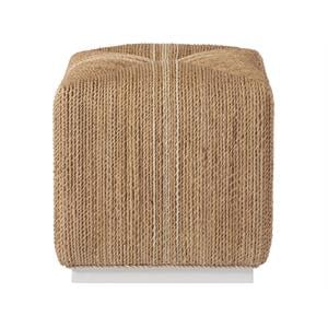 Coastal Living by Universal Furniture Escape Brown Rattan Ottoman Foot Stool
