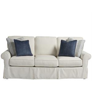 coastal living by universal furniture escape ventura fabric sofa in white