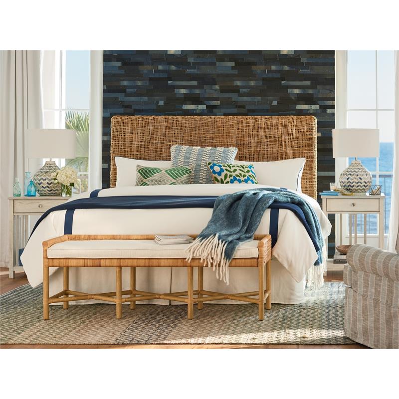 Escape Nesting Woven Rattan King Cal, California King Size Headboard And Frame