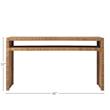 Coastal Living Escape Wood Natural Cane Long Key Console Table in Tan Rattan