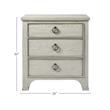 Coastal Living Furniture Escape 3 Drawer Nightstand in Sandbar Gray Finish