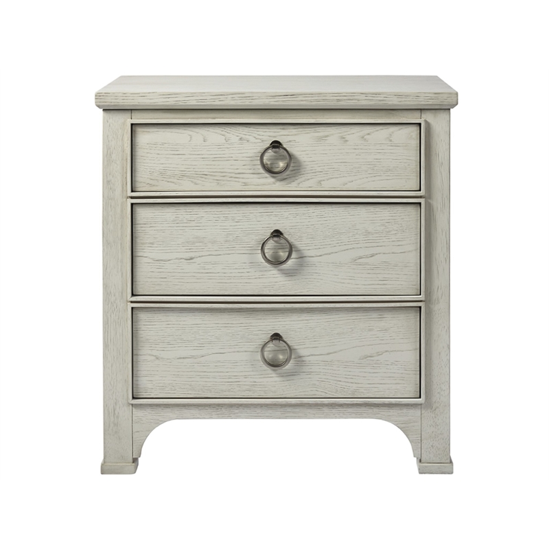 Coastal Living Furniture Escape 3 Drawer Nightstand in Sandbar Gray Finish
